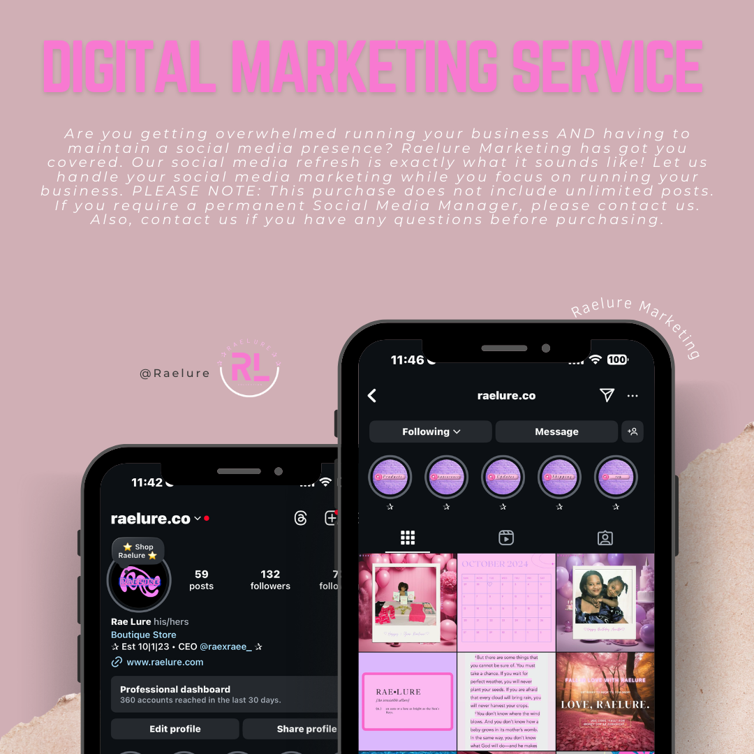 The Raelure Marketing Experience: Digital Marketing